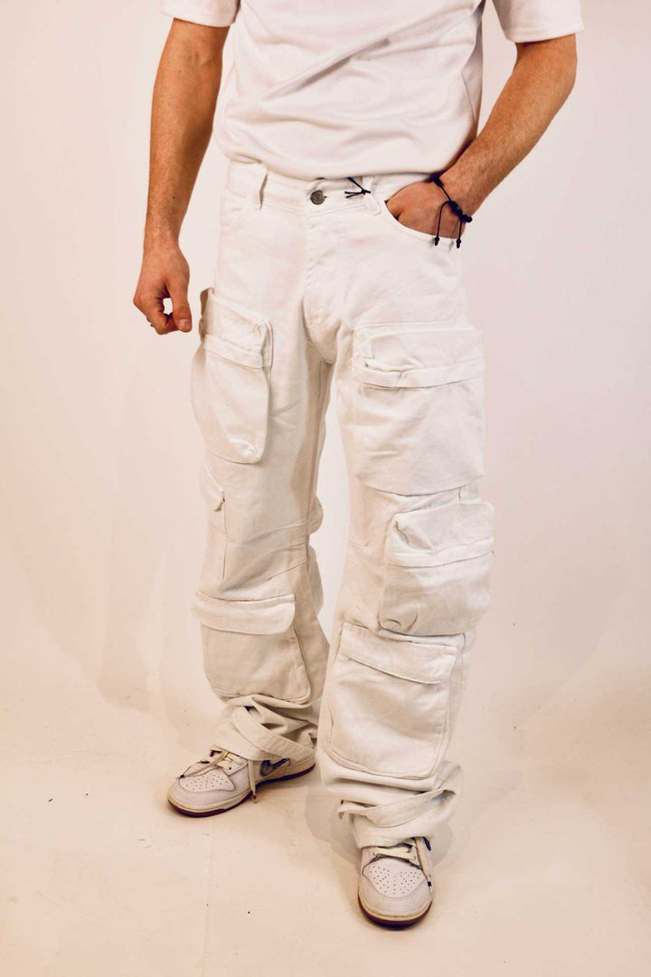 JEANS BAGGY WHITE MOD ZA**