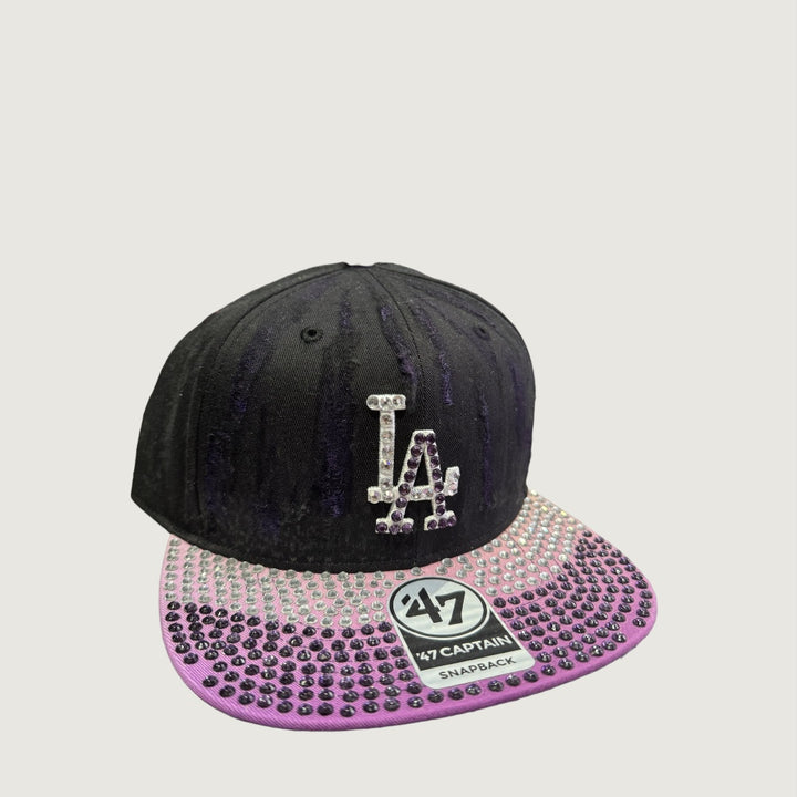 cap 59fifty LA purple black custom