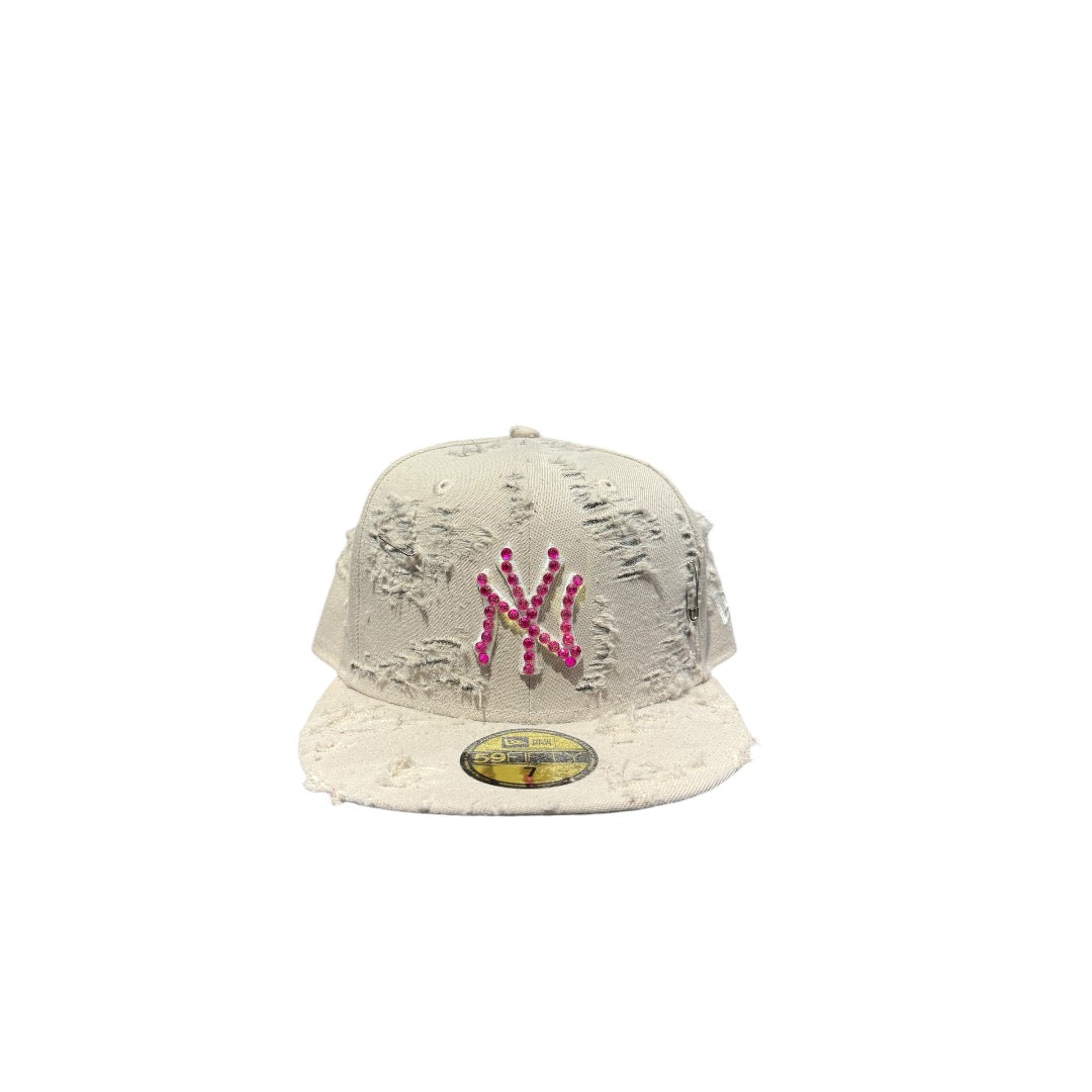 New era CAP NY custom CREAM BEIRUT FUX