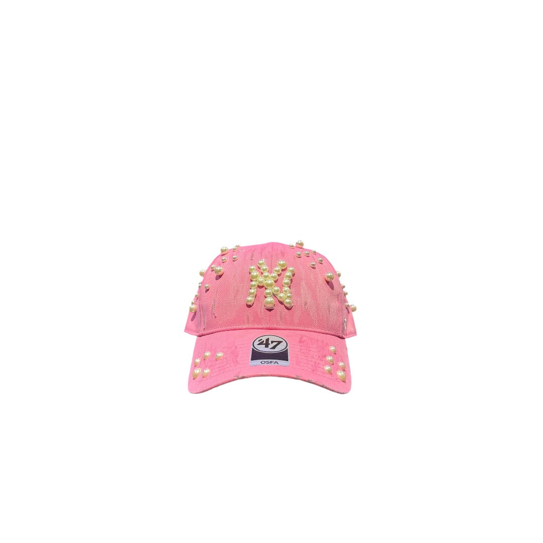 Cap New era custom NY PINK PEARL