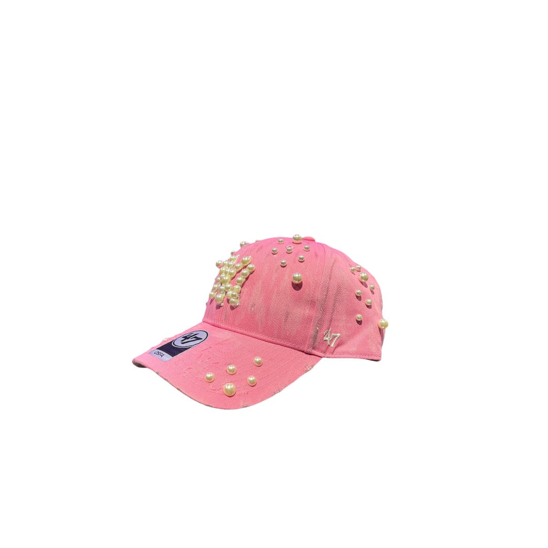 Cap New era custom NY PINK PEARL