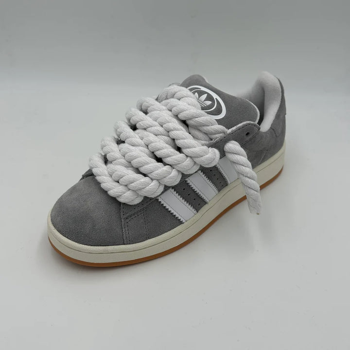 Adidas campus 00s grey custom White rope