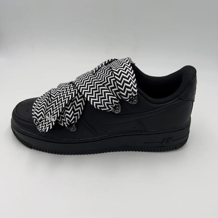 Air force black custom lanv whiteblack