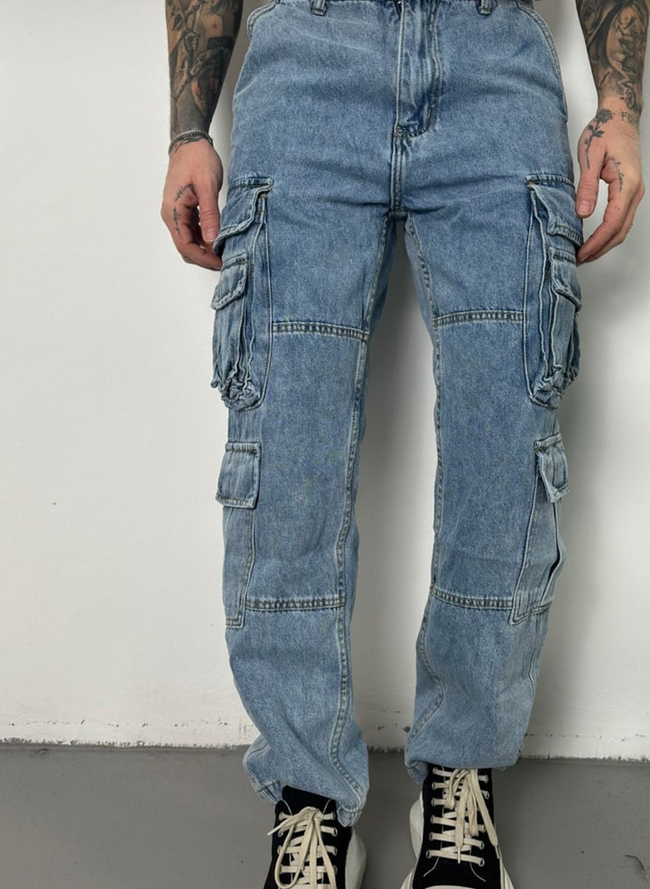 JEANS CARGO MULTIPOCKET