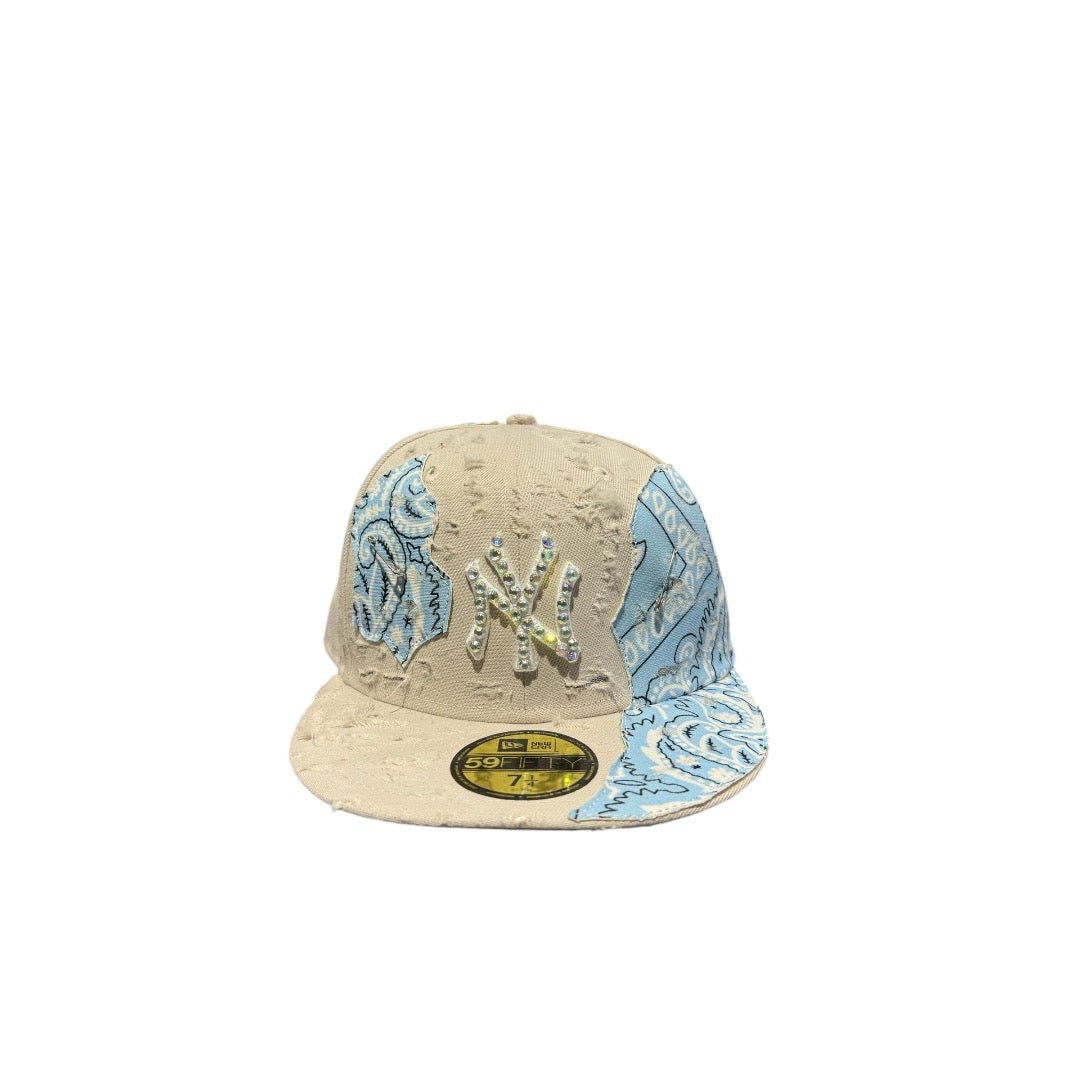 New era CAP NY custom BANDANA CREAM BRILL