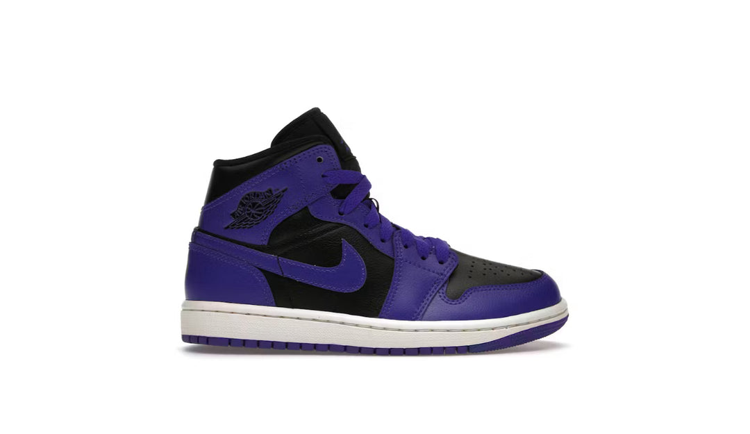 Jordan 1 Mid Purple black