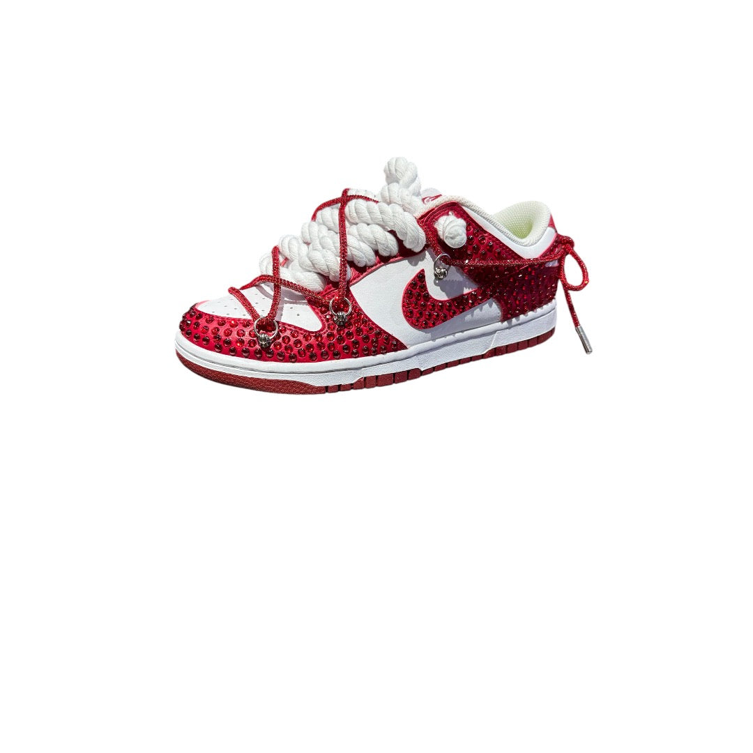 Dunk low red custom Brill rope