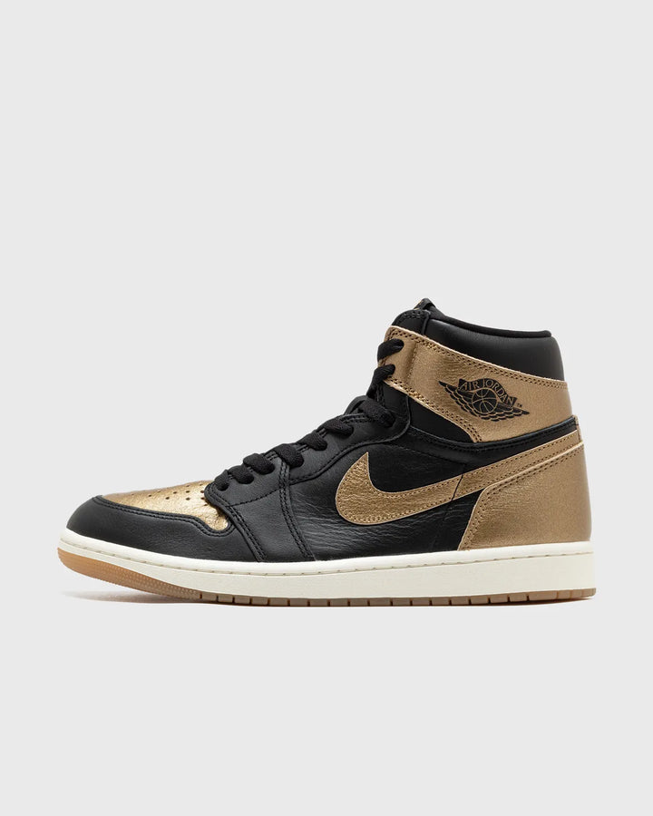 Jordan 1 high black metallic gold