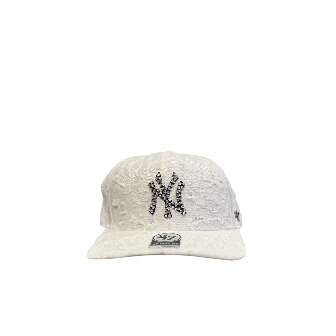 Cap White custom NY Brill