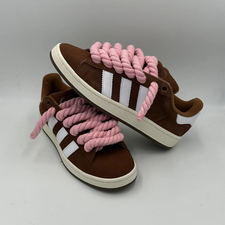 Adidas campus 00s brown  custom rope pink