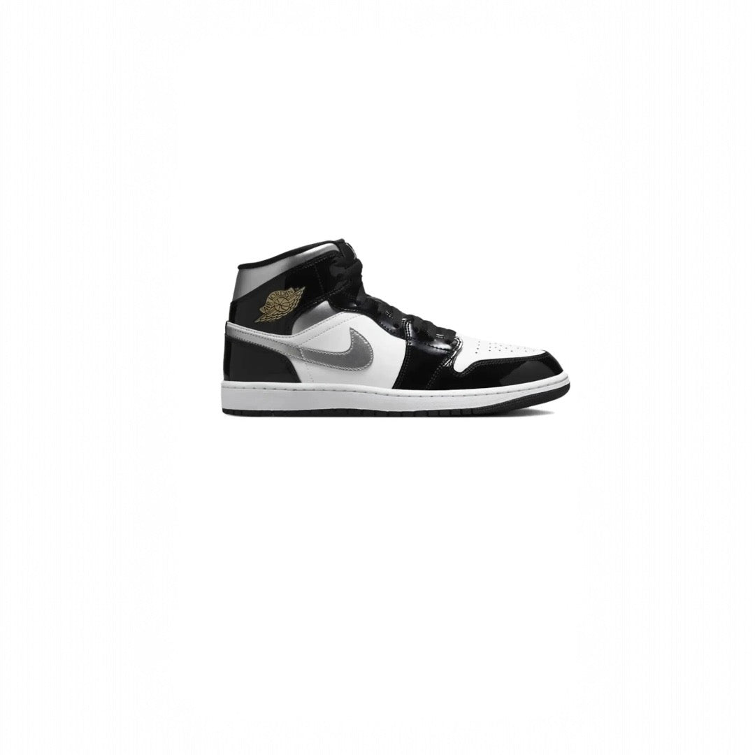 Jordan 1 Mid patent lucid black