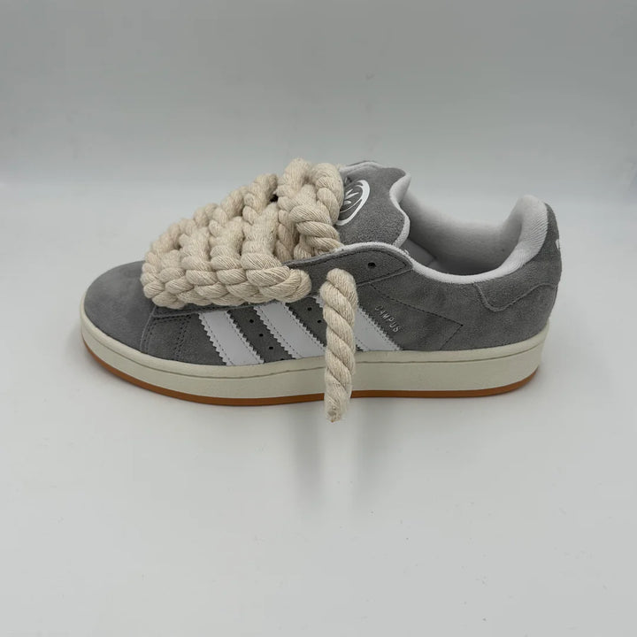 Adidas campus 00s grey custom beige rope