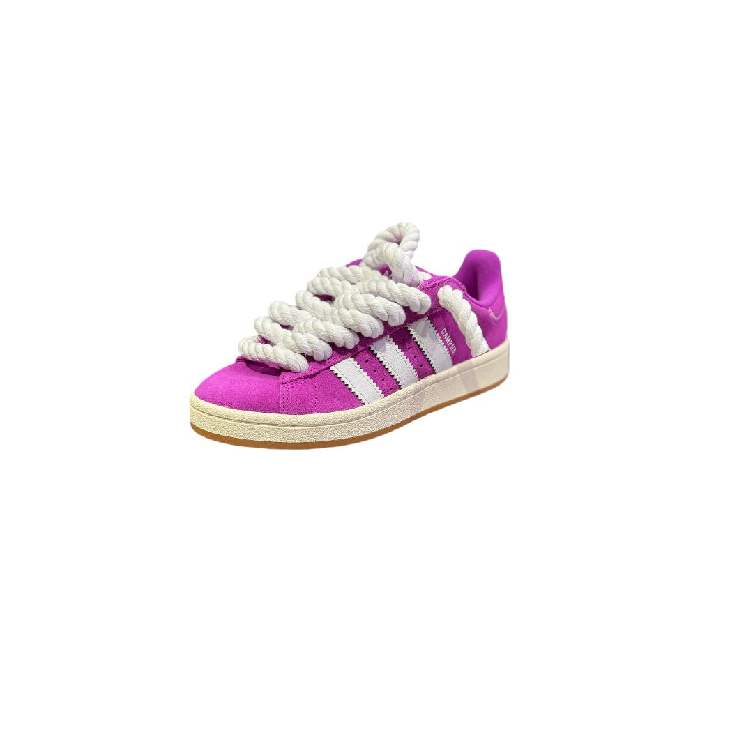 Adidas campus 00s fusion pink custom rope White