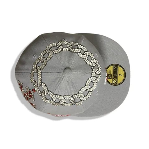 cap 59fifty LA grey  custom pray