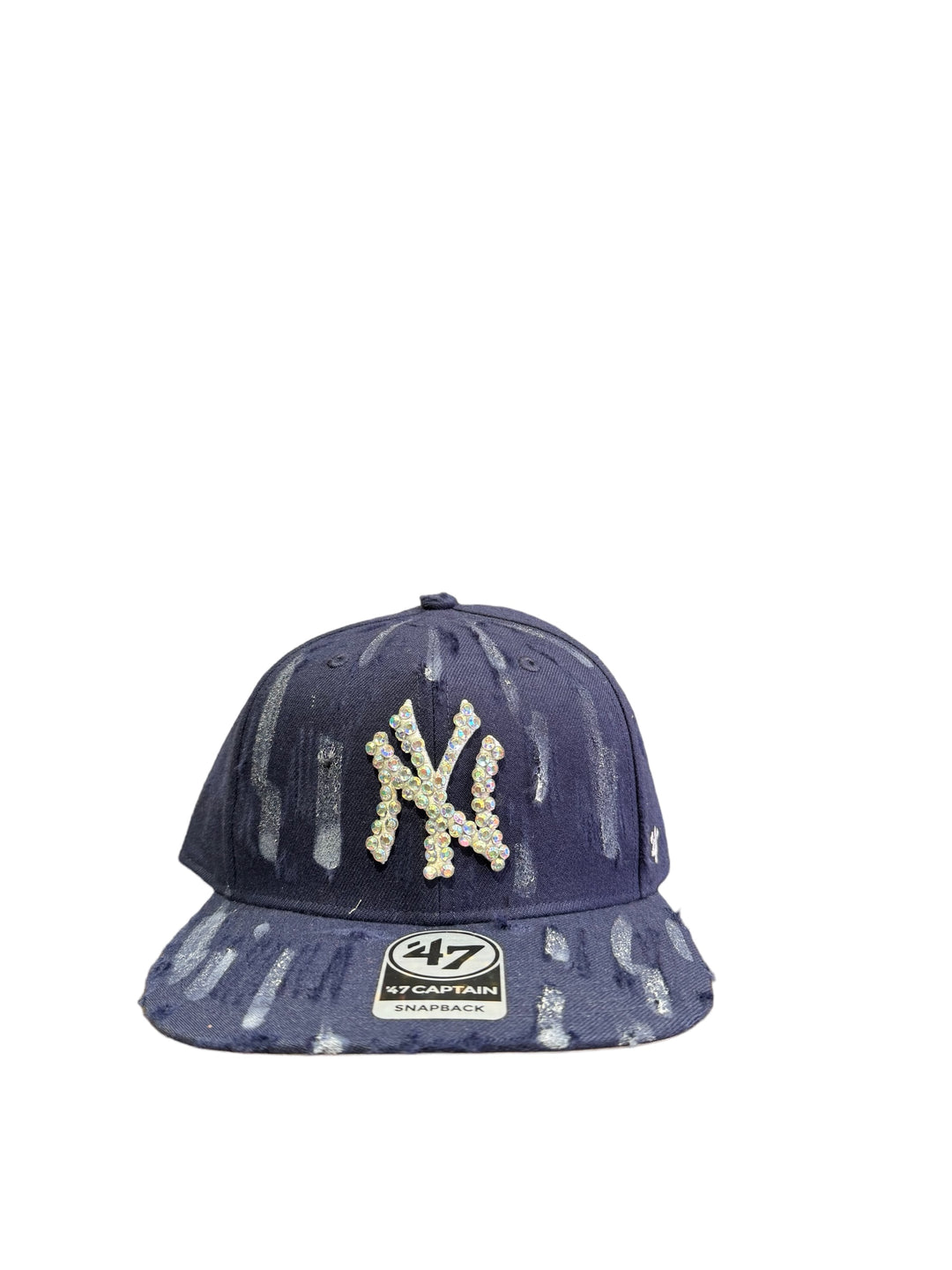 cap  47brand  destroyed dark blue