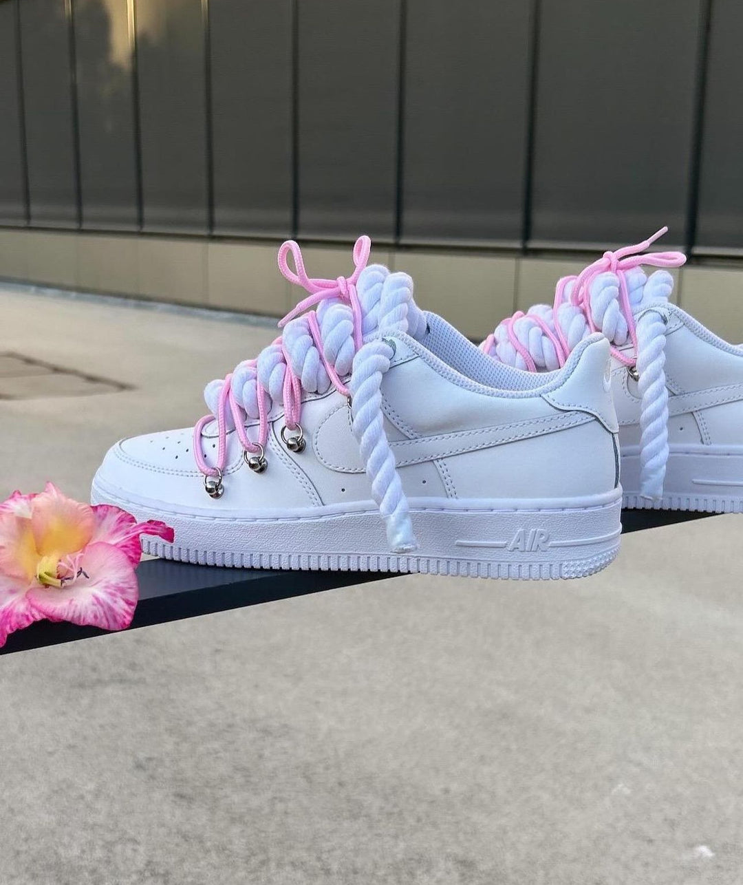 Air force one custom rope White laced barbie