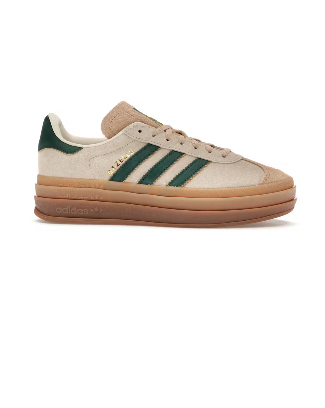 ADIDAS GAZELLE BOLD GREEN BROWN